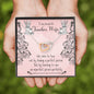 Teacher Wife Interlocking Hearts Necklace Pendant Message Box Gift