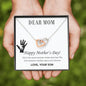 Mom Interlocking Hearts Beauty Necklace Pendant Jewelry Women Birthday Gift