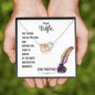 Wife From Husband Interlocking Hearts Pendant Necklace Message Box Gift