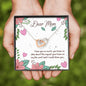 Mother's Day - Mom Interlocking Hearts Necklace and Lovely Message Card Birthday Gift