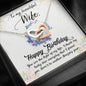 Wife Birthday Gift From Husband Interlocking Hearts Necklace Pendant Message Box