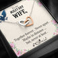 Military Wife Gift From Husband Interlocking Hearts Necklace Pendant Message Box