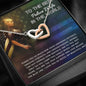Best Police Wife Gift Husband Interlocking Hearts Necklace Pendant Message Box