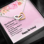 Friend Interlocking Hearts Beauty Pendant Necklace Jewelry Women Birthday Gift