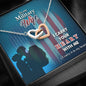 Military Wife Gift From Husband Interlocking Hearts Pendant Necklace Message Box