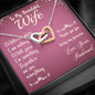 Wife Interlocking Hearts Beauty Necklace Pendant Jewelry Women Birthday Gift