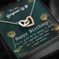 Gorgeous Wife Birthday Interlocking Hearts Necklace Pendant Message Box Gift