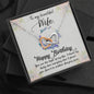 Wife Birthday Gift From Husband Interlocking Hearts Necklace Pendant Message Box