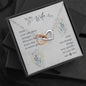 Wife From Husband Interlocking Hearts Necklace Pendant Message Box Gift