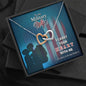 Military Wife Gift From Husband Interlocking Hearts Pendant Necklace Message Box