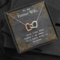 Farmer Wife Gift Interlocking Hearts Necklace Pendant Message Box Gift