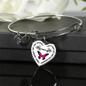 Butterflies Are The Heaven Sent Kisses Of An Angel Luxury Bangle And Necklace - Freedom Look