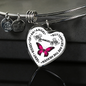 Butterflies Are The Heaven Sent Kisses Of An Angel Luxury Bangle And Necklace - Freedom Look