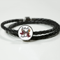 Butterfly Fashion Woven Double-Braided Real-Leather Charm Bracelet - Freedom Look