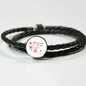 Live The Life You Love Woven Double-Braided Real-Leather Charm Bracelet - Freedom Look