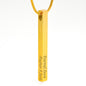 Stay Strong - Edge Of Difficulty - He Will Teach You How To Fly Custom Name Bar Necklace