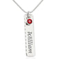 Personalized Necklace Pendant With Birthstones For Yourself, Your Close Friend or Family Members