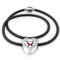 Butterflies Are The Heaven Sent Kisses Of An Angel Woven Double-Braided Real-Leather Charm Bracelet - Freedom Look