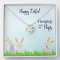 Easter Friend Daughter Love Knot Necklace Pendant Women Message Box Gift