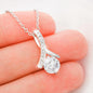 Daughter in law Heart Jewelry Necklace Pendant Women Message Box Gift