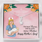 Nurse Mom Mother’s Day Jewelry Necklace Pendant Women Message Box Gift