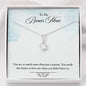 Bonus Mom Heart Jewelry Mother’s Day Pendant Necklace Women Message Box