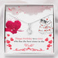 Sister Heart Jewelry Pendant Necklace Women Message Box Gift