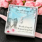 Best Friend Heart Pendant Necklace Jewelry Women Message Box Gift