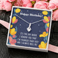 Sibling Heart Jewelry Necklace Pendant Women Message Box Gift