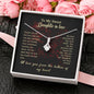 Daughter in law Heart Jewelry Necklace Pendant Women Message Box Gift