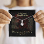 Daughter in law Heart Jewelry Necklace Pendant Women Message Box Gift