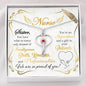 To My Sister Nurse Birthday Christmas Stethoscope Necklace Gift