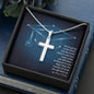 Cross Personalized Pendant Necklace Jewelry Women Men Military Chain Gift