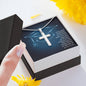 Cross Personalized Pendant Necklace Jewelry Women Men Military Chain Gift