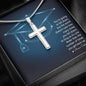 Cross Personalized Pendant Necklace Jewelry Women Men Military Chain Gift