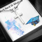Cross Engraved Pendant Necklace Jewelry Men Women Chain Graduation Gift