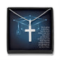 Cross Personalized Pendant Necklace Jewelry Women Men Military Chain Gift