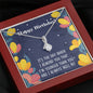 Sibling Heart Jewelry Necklace Pendant Women Message Box Gift