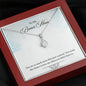 Bonus Mom Heart Jewelry Mother’s Day Pendant Necklace Women Message Box