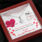 Sister Heart Jewelry Pendant Necklace Women Message Box Gift