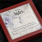 Sister Heart Necklace Pendant Jewelry Women Message Box Gift