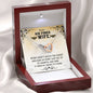 Air Force Wife Military Interlocking Hearts Necklace Pendant Women Message Box
