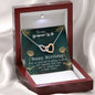 Gorgeous Wife Birthday Interlocking Hearts Necklace Pendant Message Box Gift