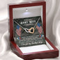 Best Army Wife Gift Husband Interlocking Hearts Pendant Necklace Message Box
