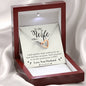 Wife Gift From Husband Interlocking Hearts Message Box Pendant Necklace Gift