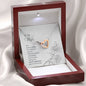 Wife From Husband Interlocking Hearts Message Box Pendant Necklace Gift