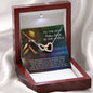 Best Police Wife Gift Husband Interlocking Hearts Necklace Pendant Message Box