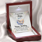 Wife Birthday Gift From Husband Interlocking Hearts Necklace Pendant Message Box