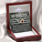 Air Force Army Wife Interlocking Hearts Necklace Pendant Women Message Box