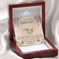 Marine Wife Gift From Husband Interlocking Hearts Necklace Pendant Message Box